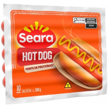 SALSICHA SEARA HOT DOG 500G