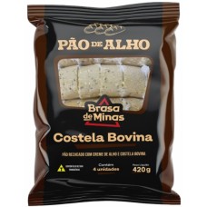 PÃO DE ALHO BRASA DE MINAS COSTELA BOVINA 420G