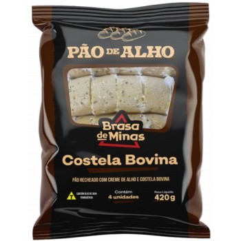 PÃO DE ALHO BRASA DE MINAS COSTELA BOVINA 420G