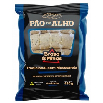 PÃO DE ALHO BRASA DE MINAS TRADICIONAL 420G