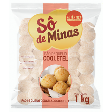 PÃO DE QUEIJO SÔ DE MINAS COQUETEL 1KG