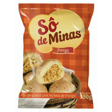 PÃO DE QUEIJO SÔ DE MINAS RECHEADO FRANGO 390G