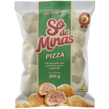 PÃO DE QUEIJO SÔ DE MINAS RECHEADO PIZZA 390G