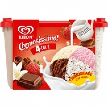 SORVETE KIBON MORANG BAUNIL CHOC FLOCOS 4 EM 1 2L