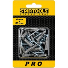 PARAFUSO C/BUCHA 6 MM X 30 MM C/20 PCS