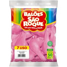 BALAO SAO ROQUE IMPERIAL ROSA BABY N 7 50UN BALAO SAO ROQUE IMPERIAL ROSA BABY N 7 50UN