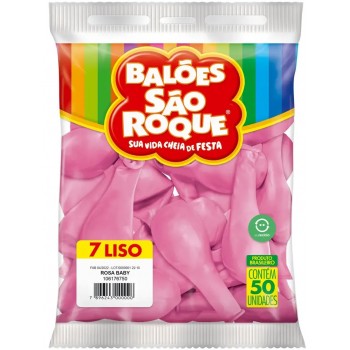 BALAO SAO ROQUE IMPERIAL ROSA BABY N 7 50UN