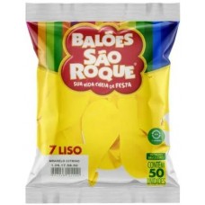 BALAO SAO ROQUE LISO AMARELO CITRINO N7 C/50 UN BALAO SAO ROQUE LISO AMARELO CITRINO N7 C/50 UN