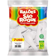 BALAO SAO ROQUE LISO BRANCO POLAR N 7 50 UNID