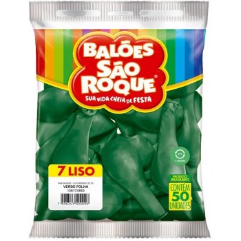 BALAO SAO ROQUE LISO VERDE FOLHA N 7 50 UNID
