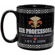 CANECA PORCELANA TERRAMADA SER PROFESSORA 300 ML