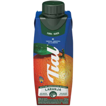 SUCO TIAL LARANJA NATURAL ZERO AÇUCAR 250ML