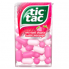 BALA TIC TAC MORANGO 14,5G