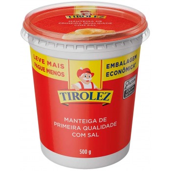 MANTEIGA TIROLEZ COM SAL 500G