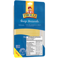 QUEIJO MUÇARELA TIROLEZ FATIADO 150G