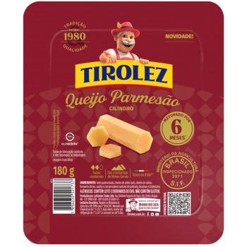 QUEIJO PARMESAO TIROLEZ CILINDRO 180G