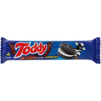 BISCOITO TODDY RECHEADO CHOCOLATE E BAUNILHA 100 G