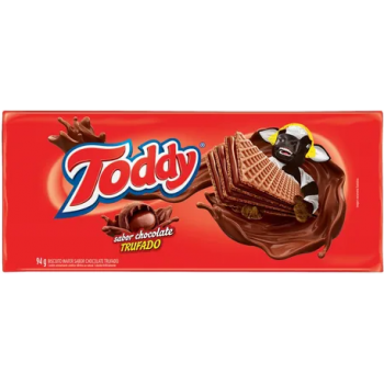 BISCOITO TODDY WAFER CHOCOLATE TRUFADO 94 GR
