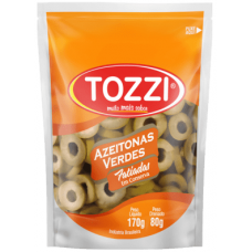 AZEITONA VERDE TOZZI FATIADAS SACHE 80 GR