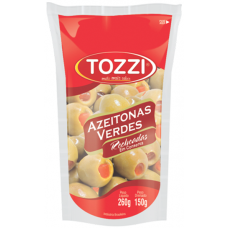 AZEITONA VERDE TOZZI RECHEADAS PIMENTAO SH 150 GR