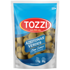 AZEITONA VERDE TOZZI SEM CAROÇO SACHE 80 GR