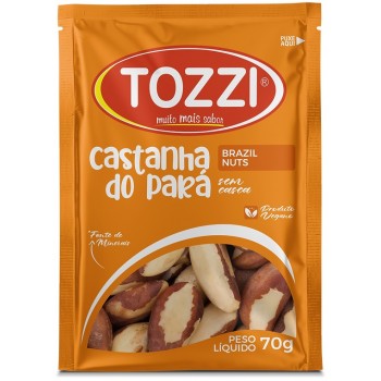 CASTANHA DO PARÁ TOZZI SEM CASCA SACHÊ 70G