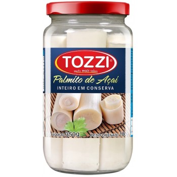 PALMITO DE AÇAÍ TOZZI INTEIRO 180G