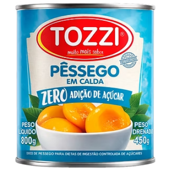 PESSEGO EM CALDA TOZZI ZERO 450G