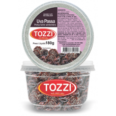 UVA PASSAS TOZZI PRETA SEM SEMENTE 180 GR