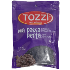 UVA PASSAS TOZZI PRETA SEM SEMENTE 70 GR