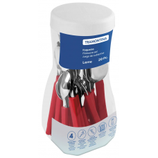 FAQUEIRO TRAMONTINA LEME VERMELHO POTE 20 PCS FAQUEIRO TRAMONTINA LEME VERMELHO POTE 20 PCS