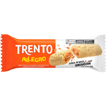 WAFER RECHEADO TRENTO ALLEGRO CHOC BRANC AMEND 26G