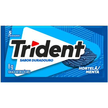 CHICLETE TRIDENT HORTELA  8GR