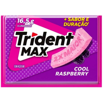 CHICLETE TRIDENT MAX COOL RASPBERRY 16.5 GR