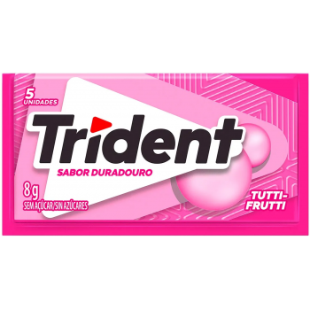 CHICLETE TRIDENT TUTTI FRUTTI 8G