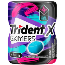 CHICLETE TRIDENT X GAMERS ACID BERRY GARRAFA 48,3G