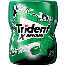 CHICLETE TRIDENT X SENSES MENTA GARRAFA 54G