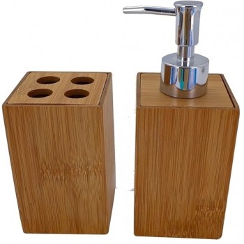 JOGO BANHEIRO BAMBU 2 PECAS TUUT REF.24383