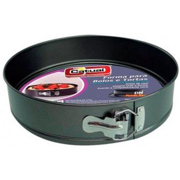 FORMA PARA BOLO TEFLON C/FUNDO MOVEL CATUAI 26CM 