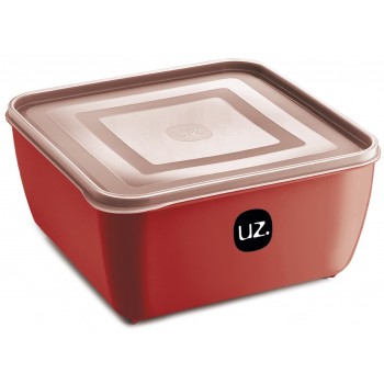 POTE UZ UTIL. MULTIUSO QUADRADO 2.5LTS VERMELHO
