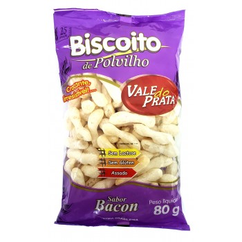 BISCOITO VALE DO PRATA POLVILHO BACON 80GR