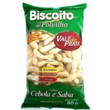BISCOITO VALE DO PRATA POLVILHO CEBOLA SALSA 80GR
