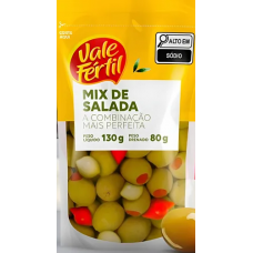 AZEITONA VERDE VALE FERTIL RECHE MIX DE SALADA 80G