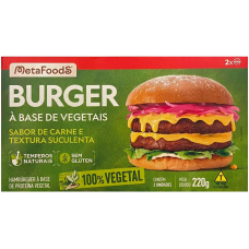 HAMBURGUER BURGER METAFOODS VEGETAL 220 GR