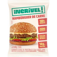 HAMBÚRGUER VEGETAL INCRÍVEL SABOR CARNE 60G HAMBÚRGUER VEGETAL INCRÍVEL SABOR CARNE 60G