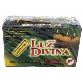 VELA PRATA LUZ DIVINA CITRONELA 