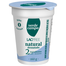 IOGURTE VERDE CAMPO LACFREE 2 DESNATADO 160G