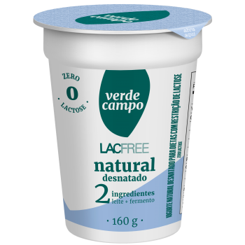 IOGURTE VERDE CAMPO LACFREE 2 NATURAL 160 G