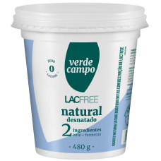 IOGURTE VERDE CAMPO LACFREE NATURAL DESNATADO 480G