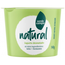 IOGURTE VERDE CAMPO NATURAL DESNATADO 140G